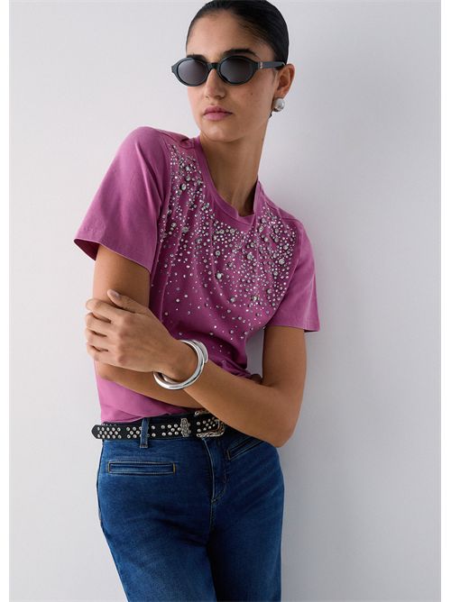 T-shirt woman pink LIU JO | CA6193J3868/P9666